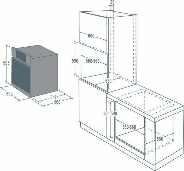 Электрический духовой шкаф Gorenje GO 516 X