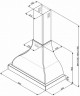 Каминная вытяжка Smeg KCM900POE