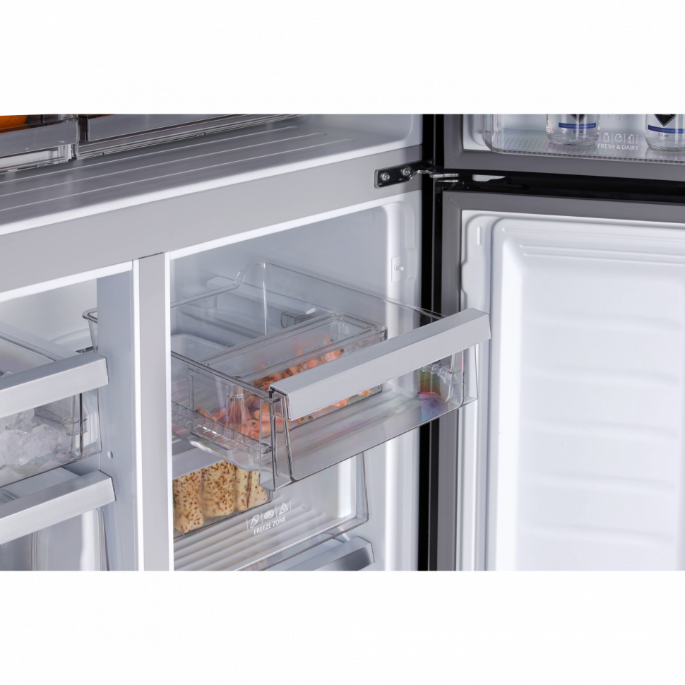 Холодильник Hiberg RFQ-555DX NFGB inverter (cross door с ледогенератором и прямым подключением к воде)