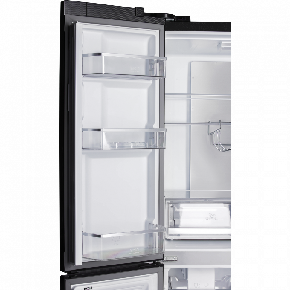 Холодильник Hiberg RFQ-555DX NFGB inverter (cross door с ледогенератором и прямым подключением к воде)
