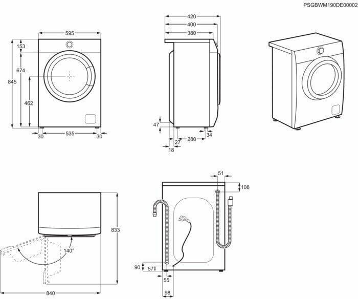 Стиральная машина Electrolux EW6S406WP
