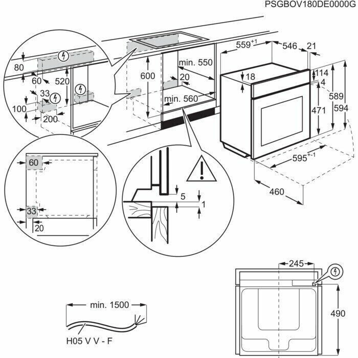 Электрический духовой шкаф Electrolux EOA 45551 OW