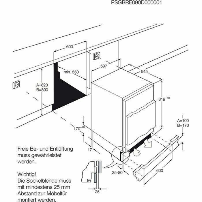 Встраиваемый морозильник AEG ABB 68211 AF