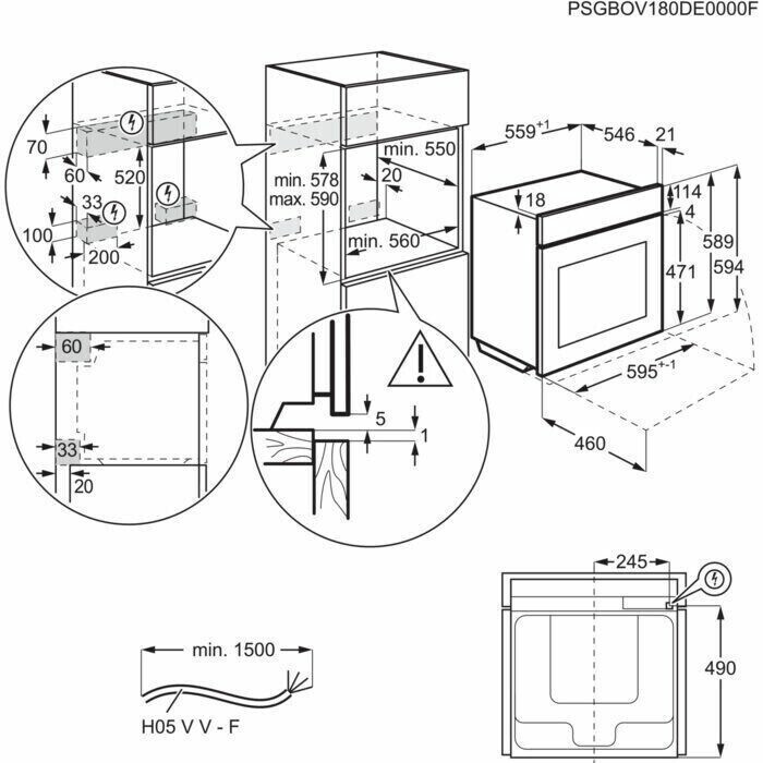 Электрический духовой шкаф Electrolux EOA 5551 DOX