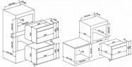 Электрический духовой шкаф Smeg SF4604PVCNR1