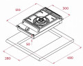 Газовая варочная панель Teka GZC 31330 XBN BLACK