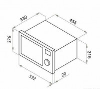 Встраиваемая микроволновая печь MAUNFELD JBMO.20.5 S