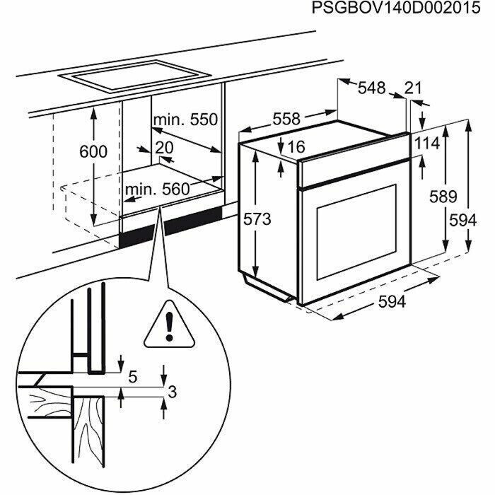 Электрический духовой шкаф Electrolux EOC 96631 AX