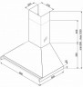 Каминная вытяжка Smeg KD90HNE