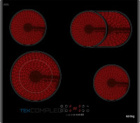 Стеклокерамическая варочная панель Korting HK 62550 B