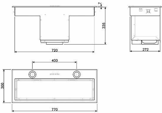 Встраиваемая вытяжка Smeg KSEG78PXE
