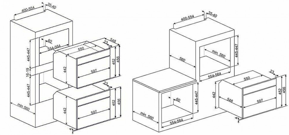 Электрический духовой шкаф Smeg SF4750MCOT