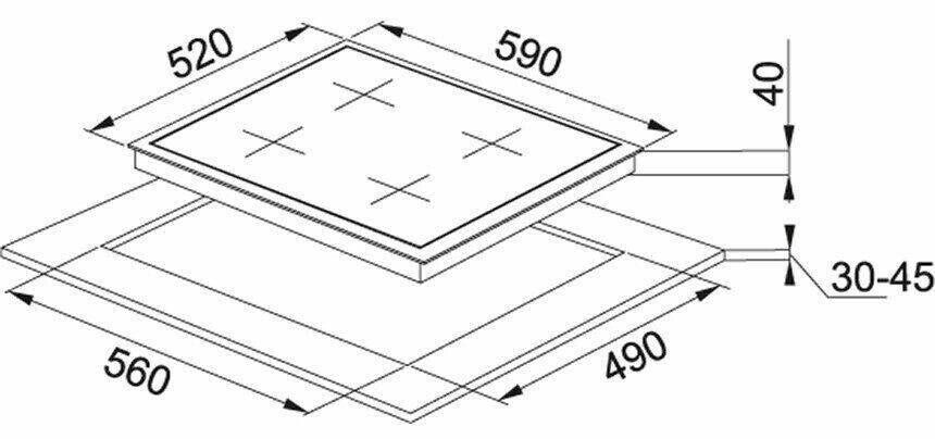 Газовая варочная панель Franke FHGS 604 4G
