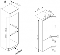Холодильник Maunfeld MBF193NFFWGR Inverter