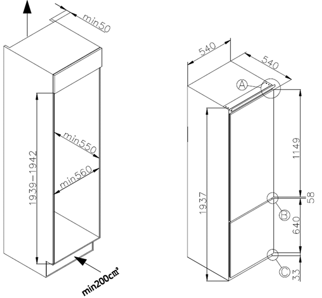 Холодильник Maunfeld MBF193NFFWGR Inverter