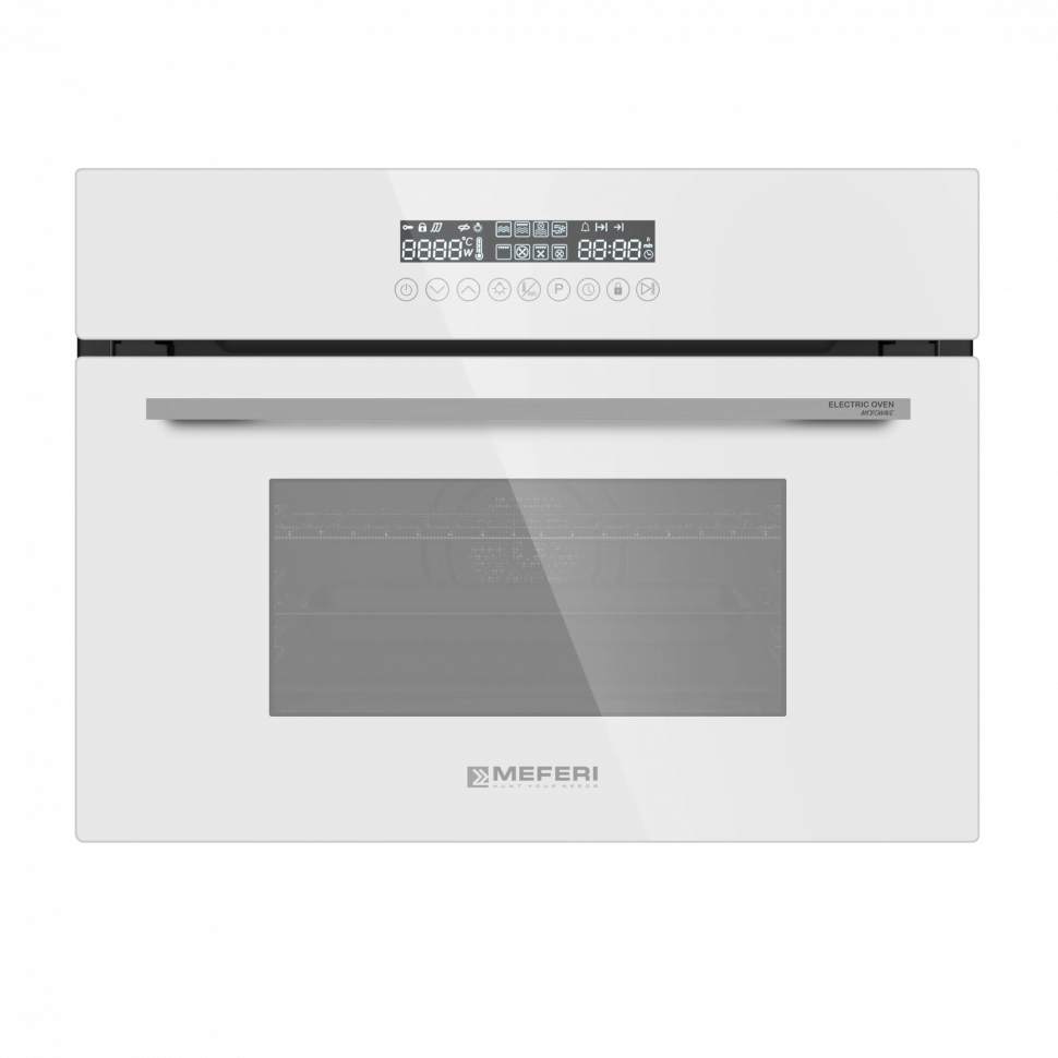 Встраиваемый электрический духовой шкаф Meferi MEO608WH Microwave