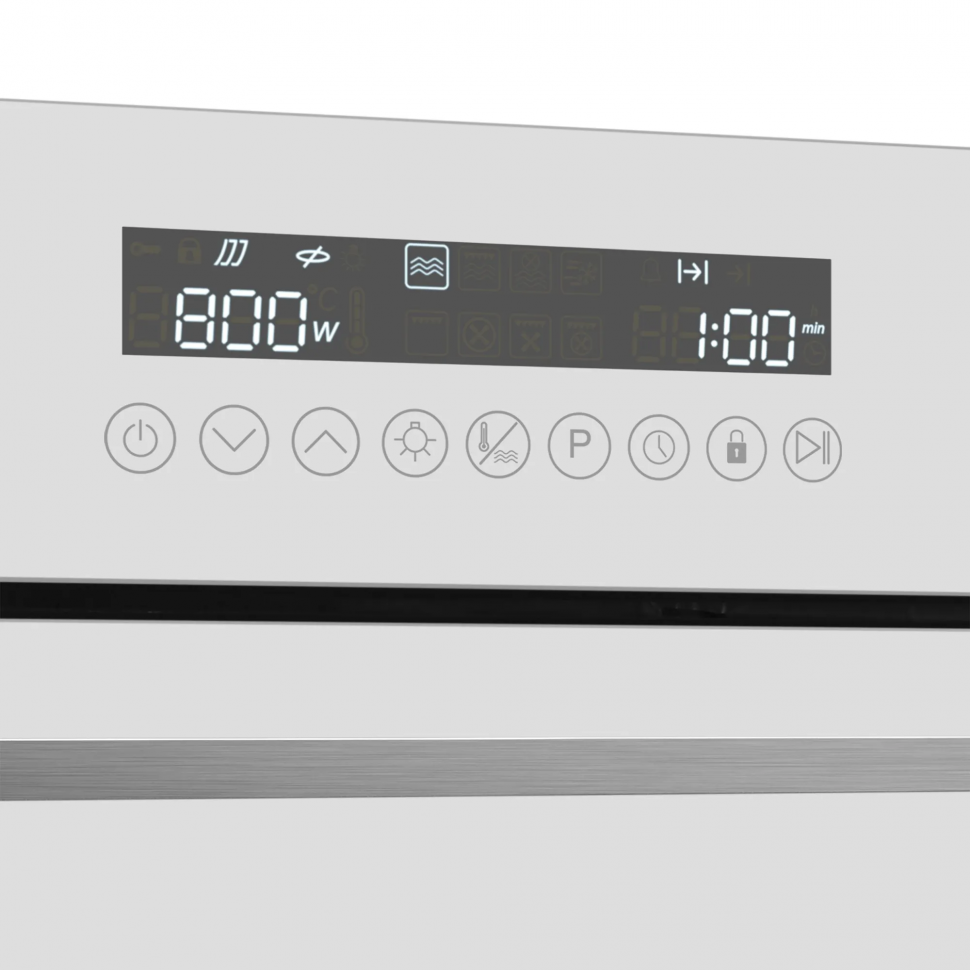 Встраиваемый электрический духовой шкаф Meferi MEO608WH Microwave